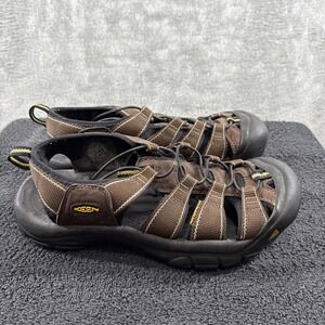 KEEN Newport H2 Shoes Mens Size 10 Brown Black Outdoor Hiking Sandals Waterproof